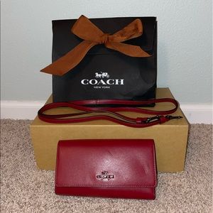 NWT* Coach phone wallet w/crossbody strap